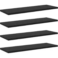vidaXL Boekenplank Bord 3-laags 4 st 60 x 20 x 1,5 cm Bewerkt hout