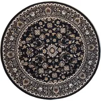 Muratap Nain klassiek rond laagpolig oosters vloerkleed vintage tapijt -