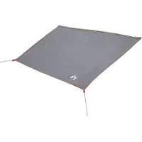 vidaXL Waterdichte Tarp -persoons 240 x 300 cm Grijs en Oranje