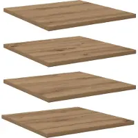 vidaXL Boekenplank Bord 3-laags 4 st 40 x 40 x 1,5 cm Bewerkt hout