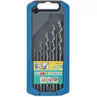Wolfcraft Jeu de forets à métaux 5 pcs 2-6 mm 7121000