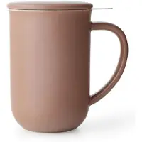 Viva Scandinavia Theemok met infuser MINIMA 500 ml, met deksel, bruin, porselein,