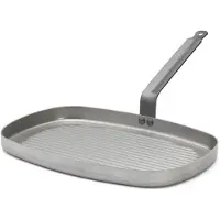 De Buyer Grillpan 38x26 Cm Carbone Plus Plaatstaal Horeca