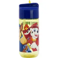 Stor PAW Patrol Tritan Drinkfles - 430 ml – Vaatwasserbestendig & BPA-vrij - Drinkfles voor kinderen – Transparant geel/Donkerblauw