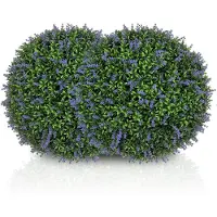 HOMCOM -Kunstpflanzen-Kunststoff-42L x 42B x 42H cm-Violett