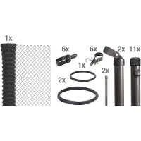 Alberts Draadgaasafrastering Hoogte: 80 - 200 cm, totale lengte: 15 - 100 m, voor plaatsing in beton (set)