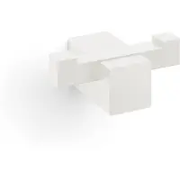 Zack Carvo Handdoekhaak - 7x3cm - dubbel - wit 40814