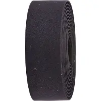 Bbb Cycling Stuurlint Racefiets - Zelfklevend Stuurtape met Stretch Materiaal - Antislip - Lengte: 200cm - Dikte: 2mm - Inclusief Stuurdoppen - Zwarte Kurk - RaceRibbon BHT-01
