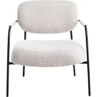 Beliani AUSVIKA - Fauteuil - Lichtbeige - Polyester