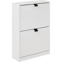 Beliani HOBART - Schoenenkast - Wit - MDF