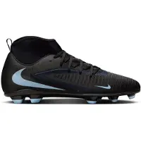 Nike Phantom 6 High Club Gras / Kunstgras Voetbalschoenen (MG) Zwart Lichtblauw