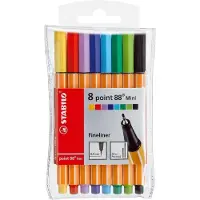 Stabilo Point Mini Fineliner 8 Farben Beutel (134984)