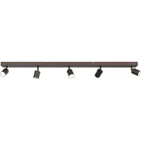 Masterlight Plafondlamp Bounce 5-lichts cacao 130x8cm