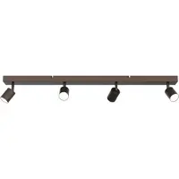 Masterlight Plafondlamp Bounce 4-lichts cacao 100x8cm