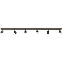 Masterlight Plafondlamp Bounce 6-lichts cacao 160x8cm