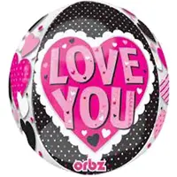 Qualatex - Folieballon Love You Rond 40 cm