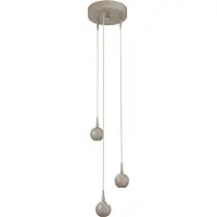 Masterlight 3-lichts hanglamp Talana beige terra Ø 17cm DTW