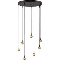 Masterlight Hanglamp Talana 7-lichts goud rond