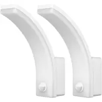 Adviti Set van 2 - Buitenlampen met Bewegingssensor FRENIT – Tuinverlichting 4000K – Buitenverlichting met IP65 - Muurlamp 1800lm – Wandlamp buiten IK10 - Wit