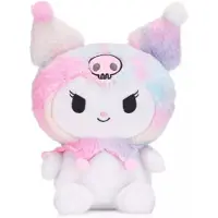 Hello Kitty Kuromi (Regenboog) Fluffy Pluche Knuffel 30 cm - Speelgoed Knuffels voor Kinderen Meisjes - Kat Cat Kitten Plush Toy