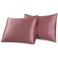 Beau Maison Beauty Silk - Satijnen Kussenslopen - Set van 2 stuks - 60 x 70 cm - Rosewood - Glans Satijn