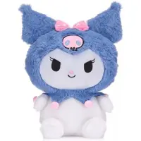 Hello Kitty Kuromi (Blauw) Fluffy Pluche Knuffel 30 cm - Speelgoed Knuffels voor Kinderen Meisjes - Kat Cat Kitten Plush Toy