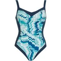 Sunflair Badpak navy / turquoise / wit