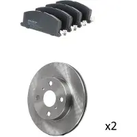 RIDEX 3405B2697 Remschijven en blokken