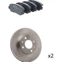 RIDEX 3405B2967 Remschijven en blokken