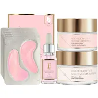 Erth Skin London EGF Crème + Oogpads + Rozen Gezichtsolie Set 130 ml