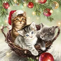 Ambiente - Lunch servetten - Cats In Basket