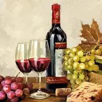Ambiente Lunch Servetten - Wine & Grapes