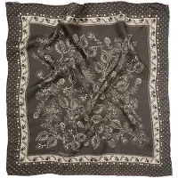 Becksöndergaard Dames Sjaals Dotted Flora Sia Scarf - Bruin - Maat ONESIZE