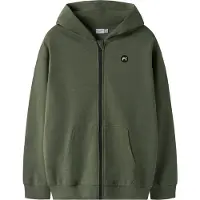 Name it Sweatvest 'NKMVimo' donkergroen
