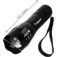 Trizand CREE LED T6 Zaklamp: Oplaadbaar en Waterdicht voor Elk Avontuur