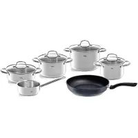 Fissler Pannenset SAN FRANCISCO, 6-delig, met koekenpan CENIT 28 cm, Fissler