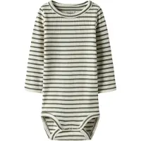 Name it Rompertje/body 'NBNBany' lichtbeige / olijfgroen