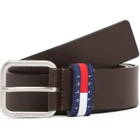Tommy Hilfiger Riem 'RYAN 3.5' navy / bruin / rood