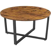 Leobert Ronde salontafel met ijzeren frame, diameter 88 x 47 cm