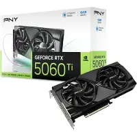 PNY NVIDIA GeForce RTX 5060 Ti - Videokaart - 16 GB - GDDR7 - PCIe 5.0 - 1x HDMI 2.1b - 3x DisplayPort 2.1a
