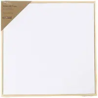Creativ Company Gespannen canvas met lijst 30x30 cm 280 gr Wit