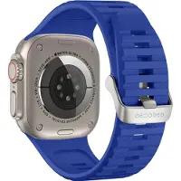 Decoded Silicone Ultra Traction Strap - Apple Watch 44/45/49mm - Galactic Blue