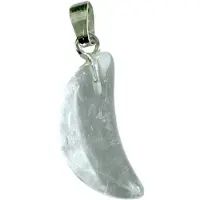 Ruben Robijn Bergkristal edelsteen maanhanger 20 mm