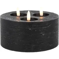 Countryfield Ledkaars Lyon ro 15x15x10 cm zwart