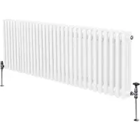 Monster Traditionele radiator met 3 kolommen - 600 x 1462 mm - Wit