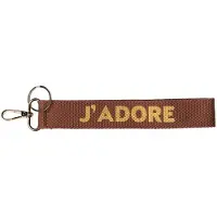 Clayre & Eef Sleutelhanger 20 cm Bruin Synthetisch
