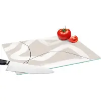 KitchenYeah Glazen Snijplank - 39x28 - Lijn - Abstract - - Design - Snijplanken Glas