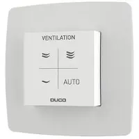 Duco vocht ruimtesensor met bediening wit - RF of 230V - 0000-4606