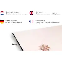 KitchenYeah Spatscherm keuken 120x80 cm - Kookplaat achterwand Palmbomen - Zon - Natuur - Lucht - Muurbeschermer - Spatwand fornuis - Hoogwaardig aluminium