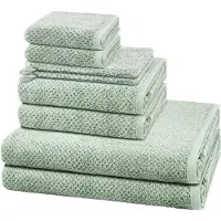 Cawö Sonstiges 2 X washandjes 2 X gasten- 2 X douche- 2 X handdoek - in set 8 pack Pure